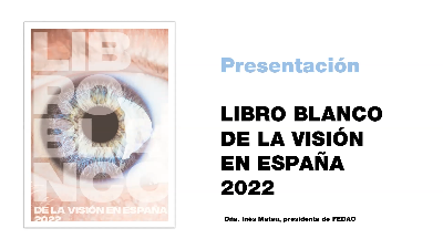 FEDAO presenta la nueva edición del Libro Blanco de la Visión